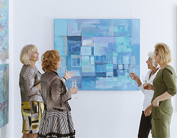 Retired seniors in San Jose Bay Area museum