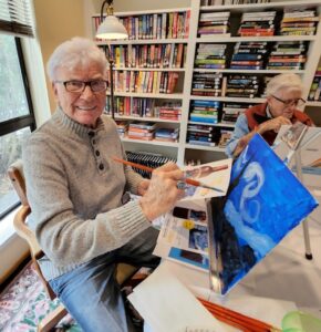 Seniors painting